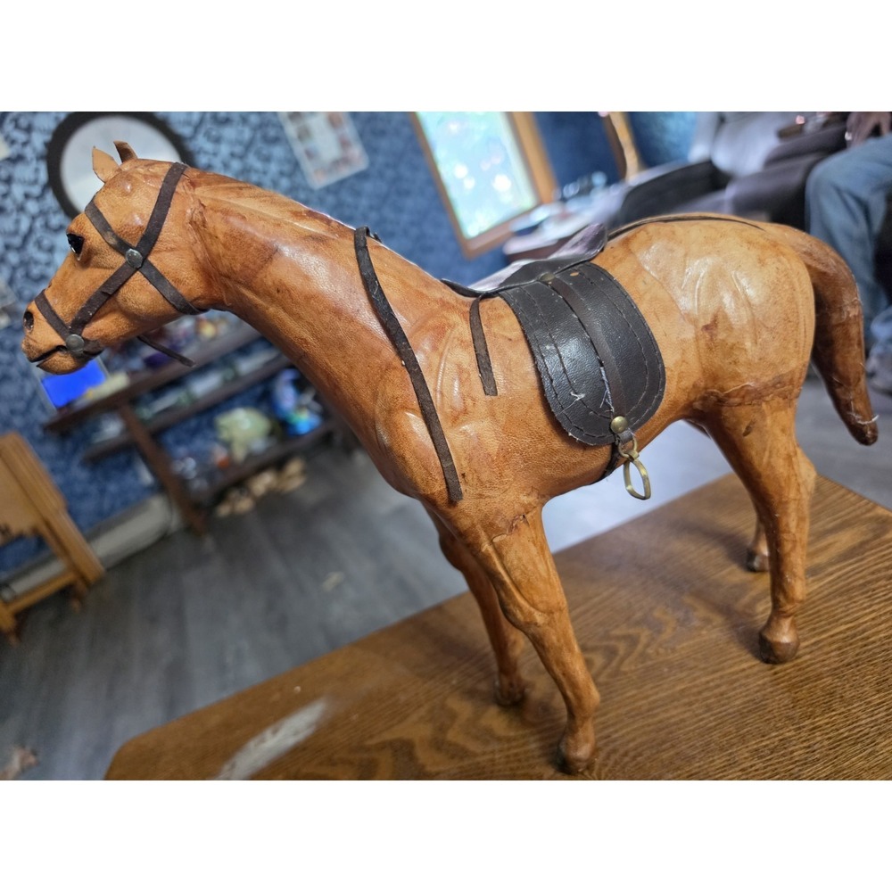 1980's Light Brown Paper Mache Horse - Picture 4 of 7